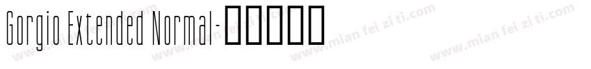 Gorgio Extended Normal字体转换